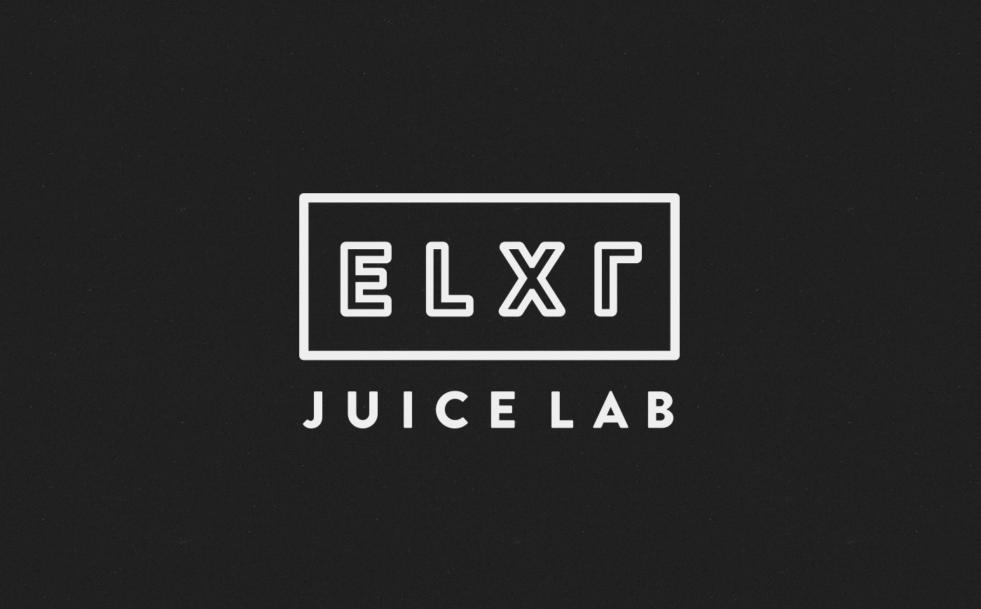 ELXR Juice Lab Branding
