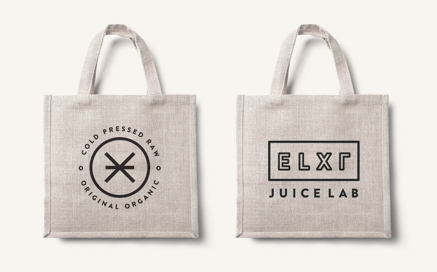 ELXR Juice Lab Branding