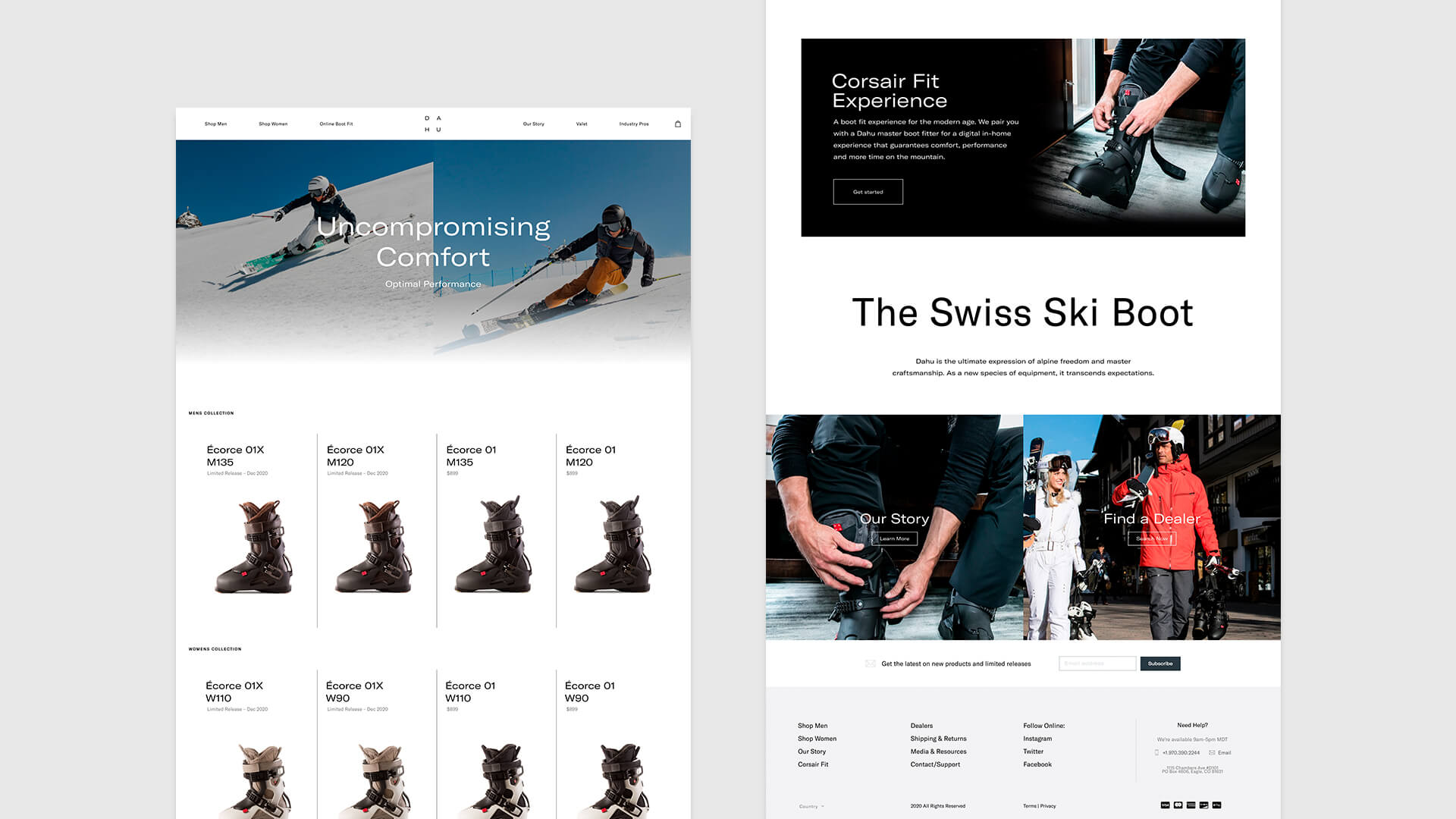Snow Sport Branding Website
