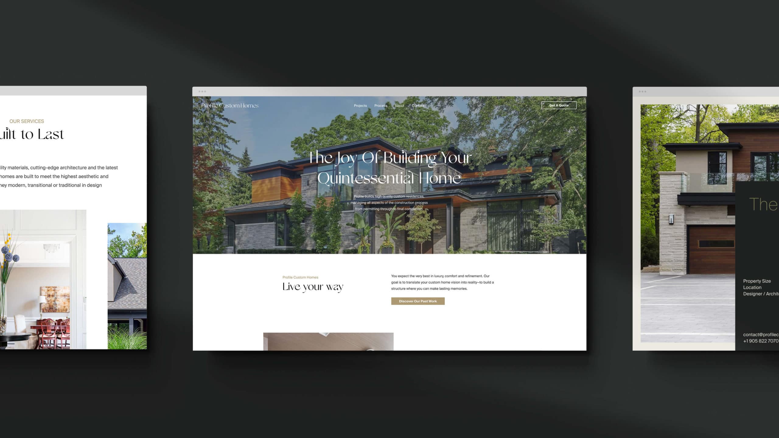 Architectural Branding Website Design